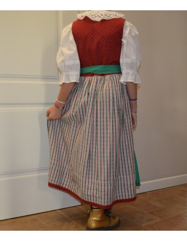 ABITO TIROLESE   tg. 146 /  8 anni + GREMBIULE CAMICIA DIRNDL