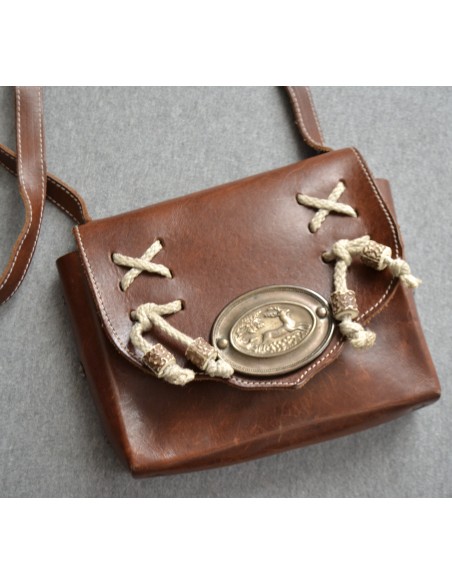 BORSETTA IN FELTRO STILE TIROLESE REALIZZATA A MANO