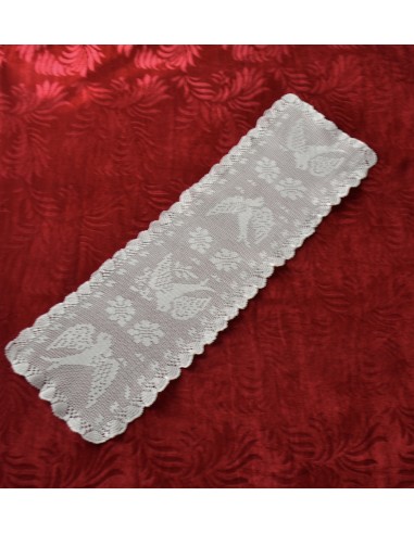 CENTRO REALIZZATO A MANO AD UNCINETTO 34x25cm