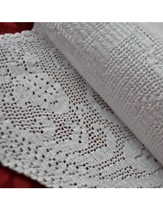 CENTRO REALIZZATO AD UNCINETTO 75x23cm "Rondini" 2