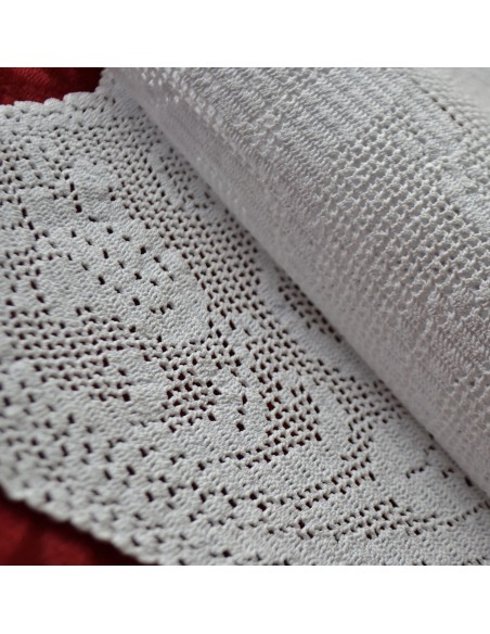 CENTRO REALIZZATO AD UNCINETTO 75x23cm "Rondini"