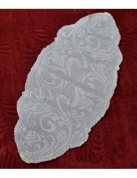 CENTRO REALIZZATO AD UNCINETTO 75x23cm "Rondini"