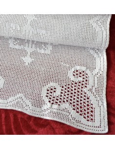 CENTRO REALIZZATO AD UNCINETTO 69x27cm "Farfalle" 2