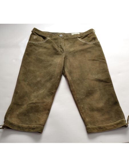 PANTALONI TG.42 PELLE DONNA STILE TIROLESE
