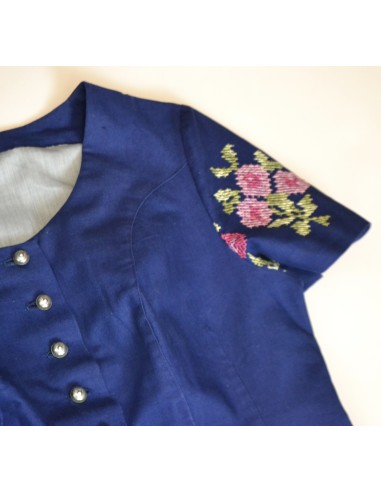 COMPLETO NERO tg. 40  GIACCA + GONNA TIROLESE VINTAGE