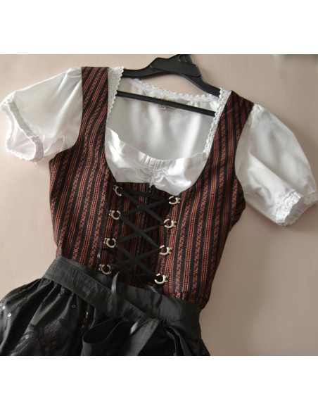ABITO TIROLESE tg. 36  Dirndl Camicia Grembiule