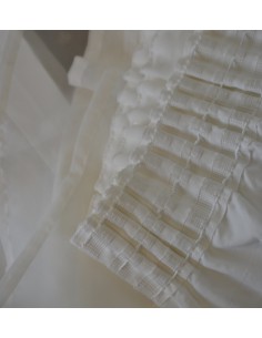 COPPIA TENDE IN PIZZO FODERATE IN STILE INGLESE  120x120 cm 2