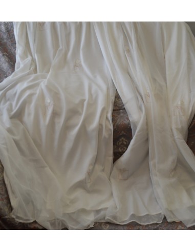 COPPIA TENDE IN PIZZO FODERATE IN STILE INGLESE  120x120 cm