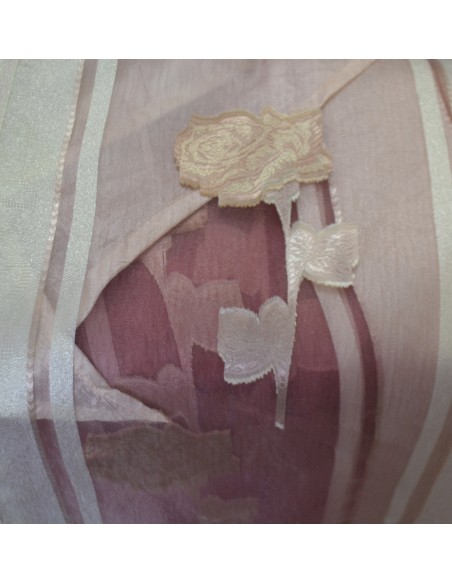 COPPIA TENDE CON VOLANT CREMA 220x180 cm