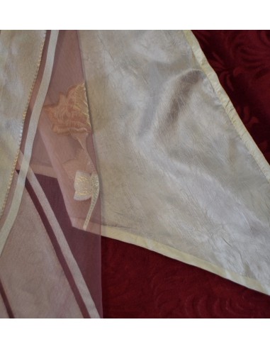 COPPIA TENDE CON VOLANT CREMA 220x180 cm