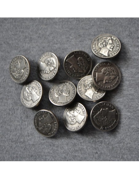 SET 8 BOTTONI  STILE TIROLESE diam. 2,2cm