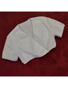 CAMICIA  CORTA tg. 48  VINTAGE MERLETTO PIZZO