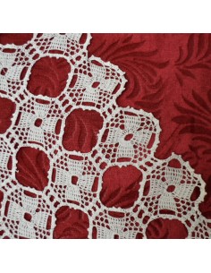 CENTRO REALIZZATO AD UNCINETTO 69x27cm "Farfalle" 2