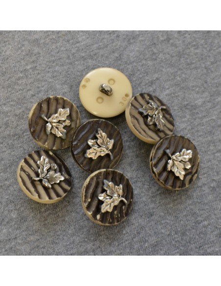 SET 10 BOTTONI STILE TIROLESE diam.2 cm