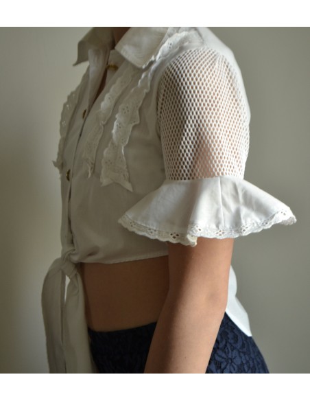 CAMICIA BIANCA BAMBINA  TG.7 anni BRUMS