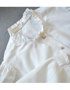 CAMICIA CORTA tg 46 STILE TIROLESE VINTAGE PIZZO 2