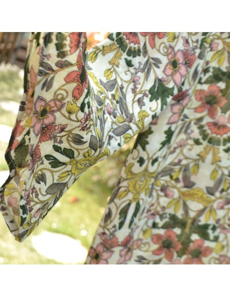 CAMICETTA  FLOREALE   tg.44/46 SETA 75%