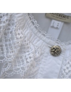 CAMICIA tg.48 CON PIZZO STILE TIROLESE 2