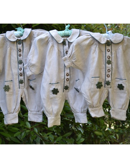 TUTINA / PAGLIACCETTO STILE TIROLESE tg. 68 /4-6 mesi