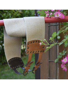 CINTURA IN PELLE STILE TIROLESE