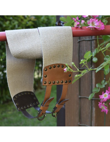 CINTURA IN PELLE STILE TIROLESE