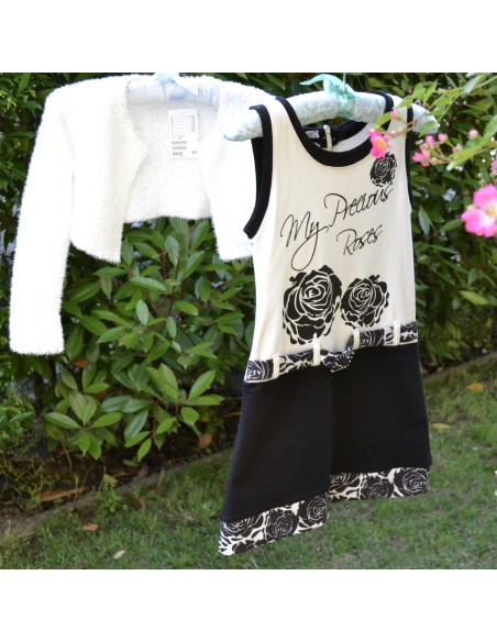 VESTITINO BAMBINA   tg. 8-9 anni + COPRISPALLE