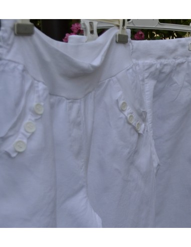 PANTALONI LINO BIANCO  tg 42