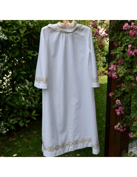 VESTITINO ELEGANTE VINTAGE PIZZO tg. 134 - 8  anni
