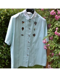 CAMICIA tg.44 STILE TIROLESE DONNA 2