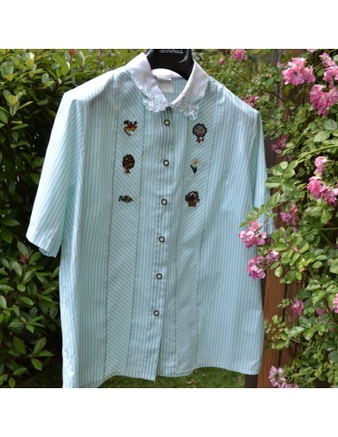 CAMICIA tg.44 STILE TIROLESE DONNA