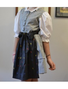 ABITO +CAMICIA + GREMBIULE IN STILE TIROLESE  tg. 158/...