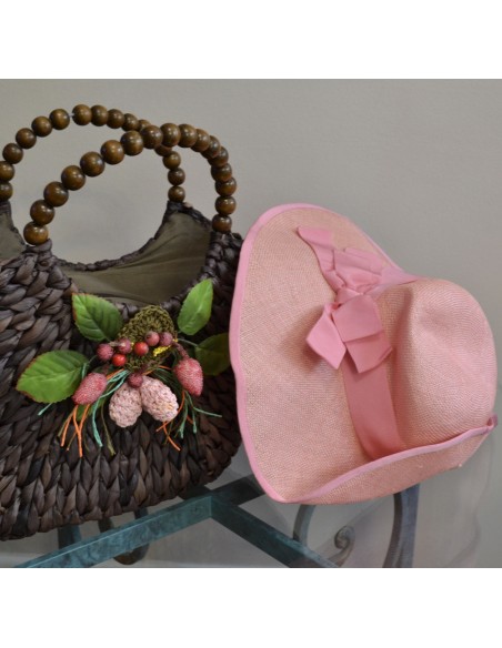 BORSA  VIMINI PAGLIA + CAPPELLO