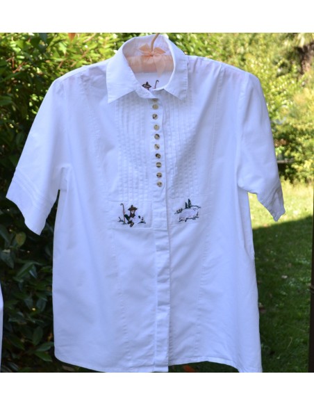 CAMICIA tg.46 STILE TIROLESE DONNA