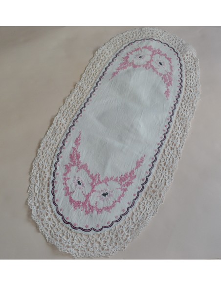 CENTRO RICAMATO A MANO 45x31cm