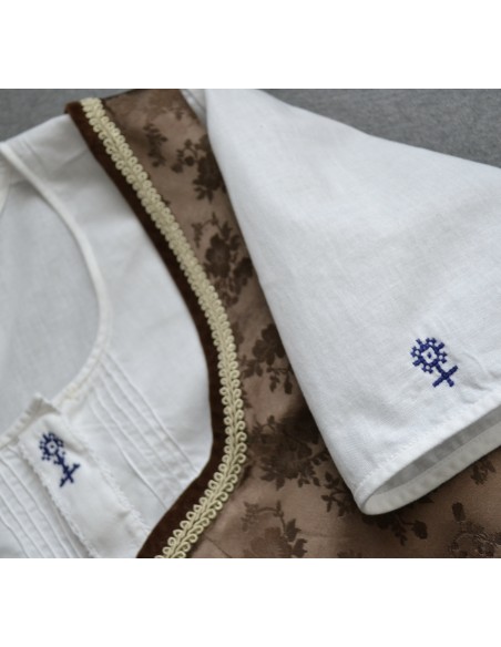 ABITO TIROLESE tg. 46  Dirndl Alphorn