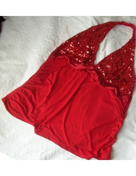 ELEGANTE TOP ROSSO TG. 3X