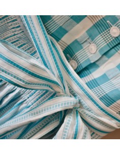 ABITO IN STILE TIROLESE tg. 40 FIORI QUADRETTI Chienseer 2