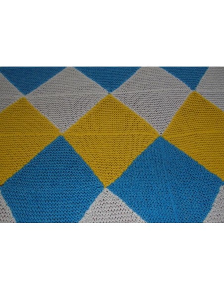 COPRILETTO / COPERTA PER LETTO REALIZZATO AI FERRI 210x170 cm