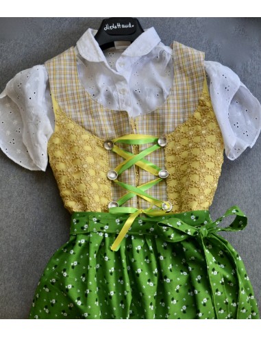 ABITO +CAMICIA + GREMBIULE IN STILE TIROLESE  tg. 158/ 11-12 anni