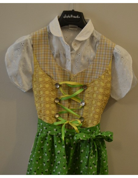 ABITO +CAMICIA + GREMBIULE IN STILE TIROLESE  tg. 158/ 11-12 anni