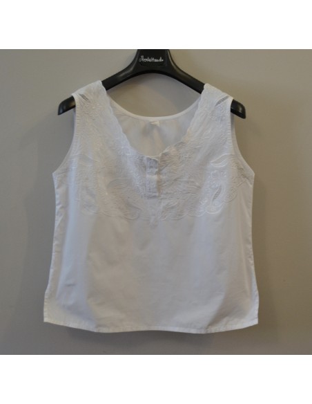 CANOTTA/ CAMICETTA   tg.46  RICAMATA VINTAGE