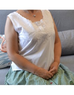 CANOTTA/ CAMICETTA   tg.46  RICAMATA VINTAGE