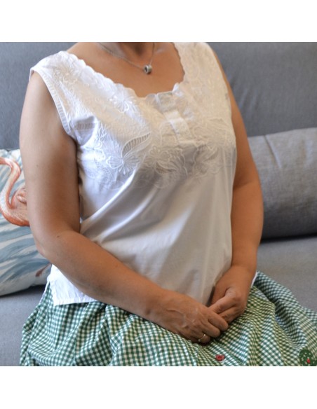 CANOTTA/ CAMICETTA   tg.46  RICAMATA VINTAGE