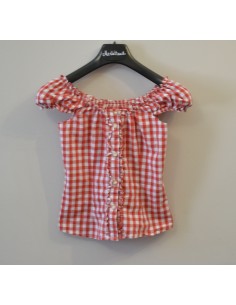 CAMICIA STILE TIROLESE  tg 34 RAGAZZA 11/13 anni