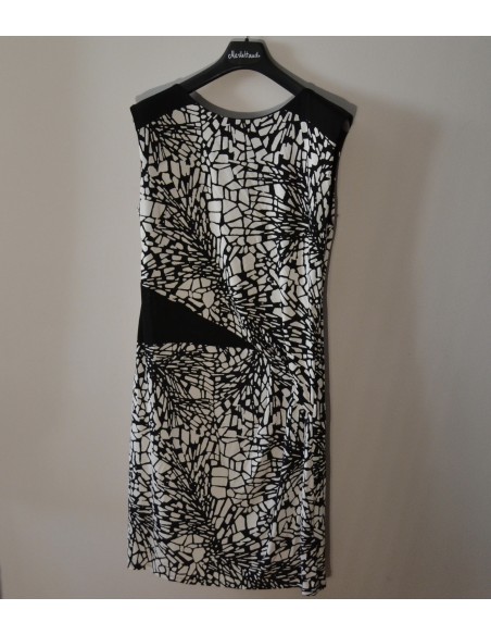 ABITO ESTIVO  tg14/ 44-46  BIANCO & NERO