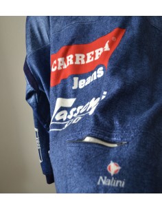 MAGLIA GIUBBOTTO  CICLISMO tg.7  JACKET CICLISMO TEAM CARRERA JEANS 92' CYCLES  BICI ITALY STRADA  2