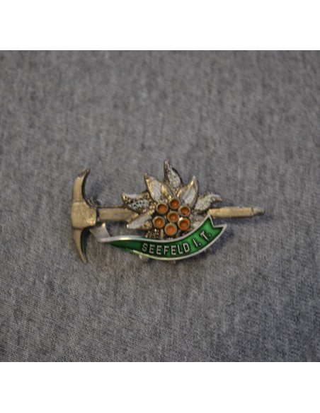 SPILLA  TIROLESE METALO STILE TIROLESE "STELLA ALPINA"