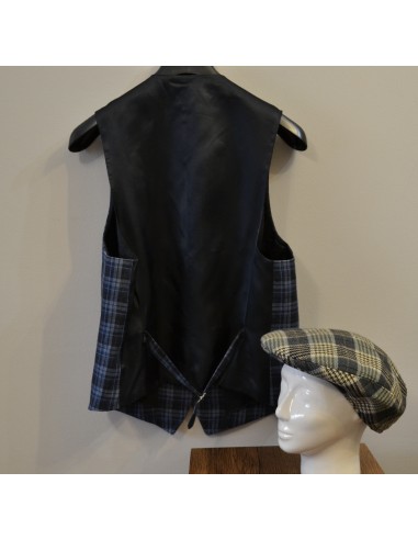 GILET UOMO  Tg. 46/48 Quadretti Blu