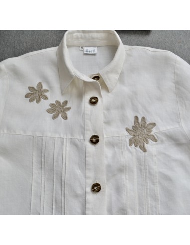 CAMICIA  tg 46  STILE TIROLESE lino Merit