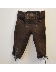 PANTALONI 140  8/9 anni anni  BAMBINO PELLE TIROLESE Lederhosen